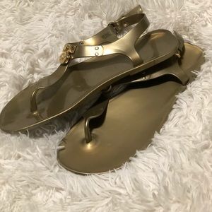 Gold Michael Kors sandals
